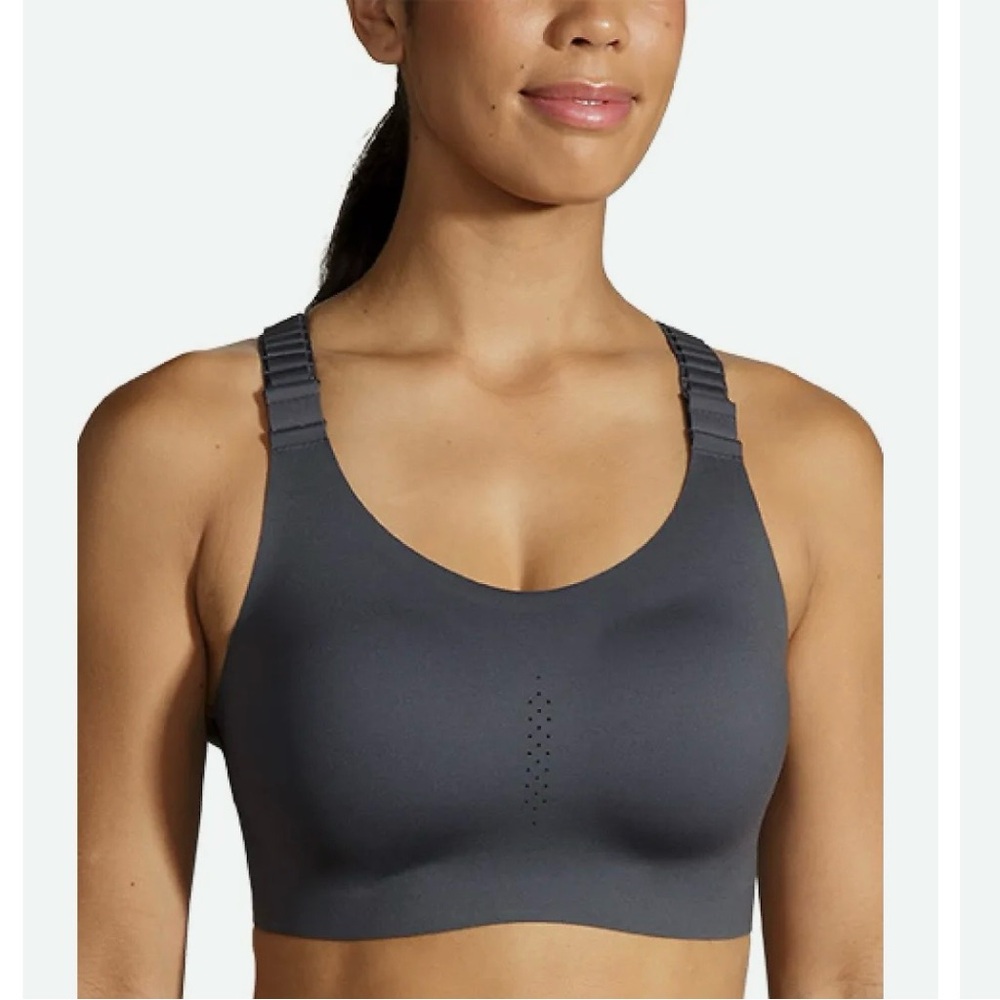 Brooks Charcoal Seamless Support Sports Bra